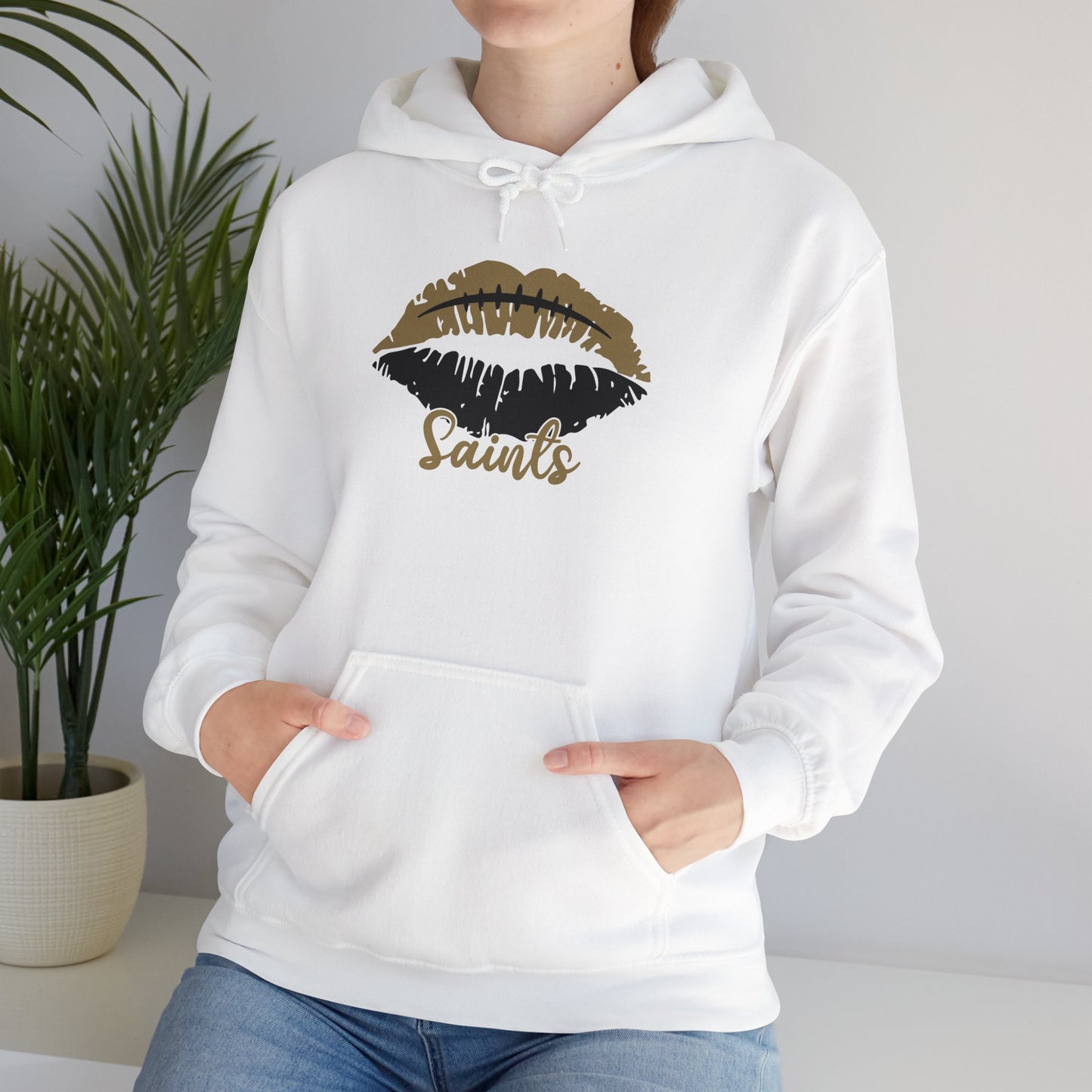 Saints Football Lips Hoodie