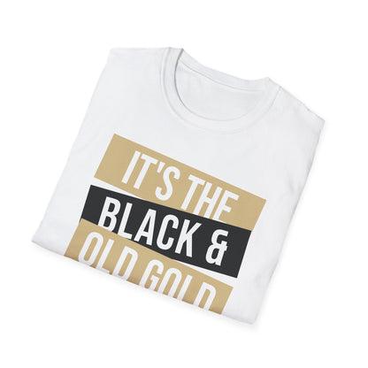 It's The Black And Gold For Me Block Tee