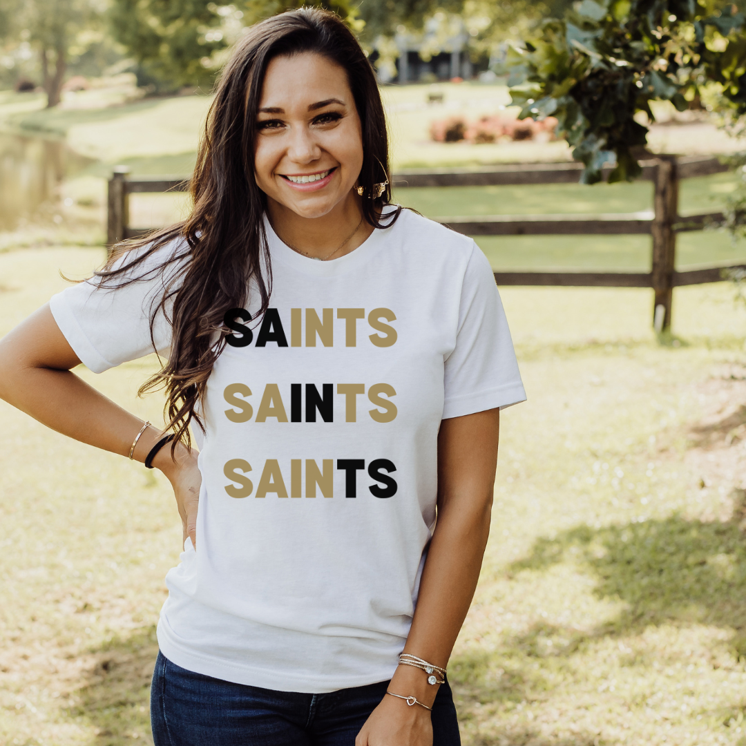 Saints 3x Tee