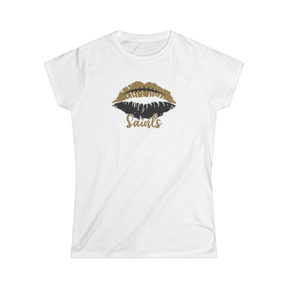 Saints Football Lips Women's Tee