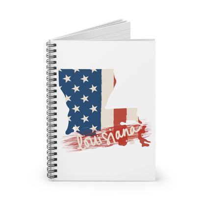 Louisiana America Spiral Journal Notebook