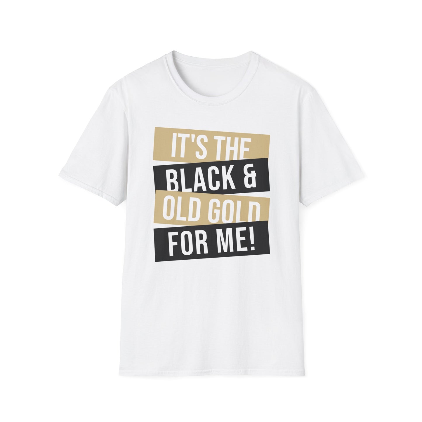 It's The Black And Gold For Me Block Tee