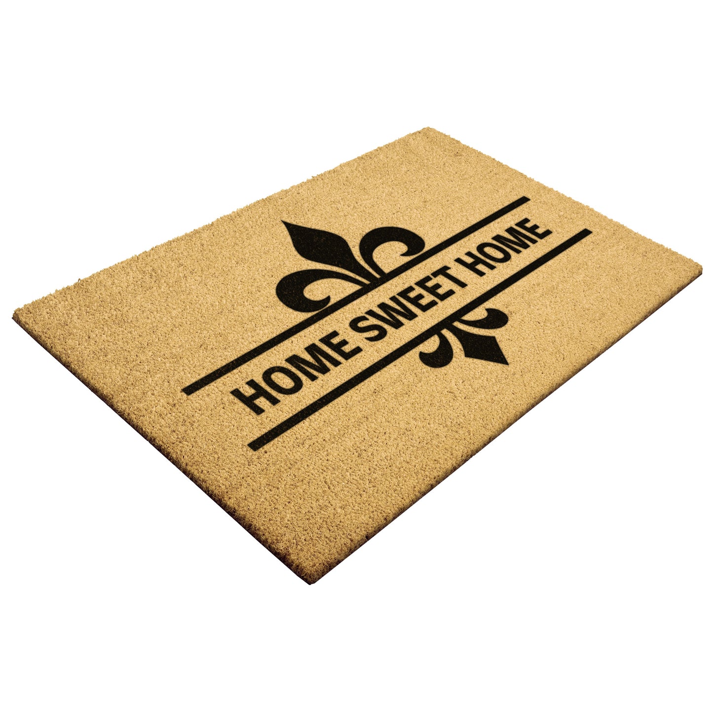 Fleur de Lis Home Sweet Home Doormat