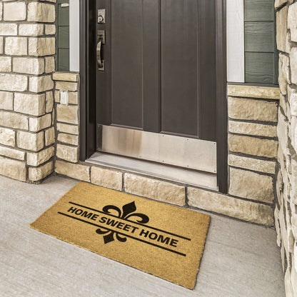 Fleur de Lis Home Sweet Home Doormat