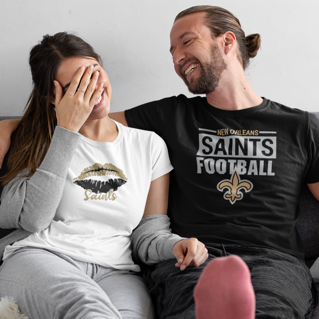 Saints Football Lips Women's Tee