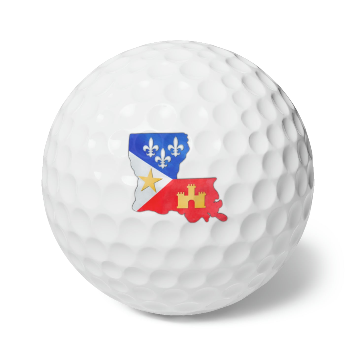 Acadiana Flag Louisiana Golf Balls