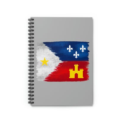 Acadiana Flag Spiral Journal Notebook