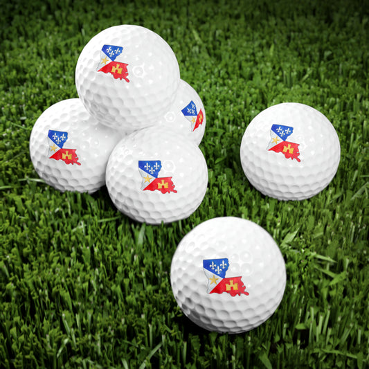 Acadiana Flag Louisiana Golf Balls